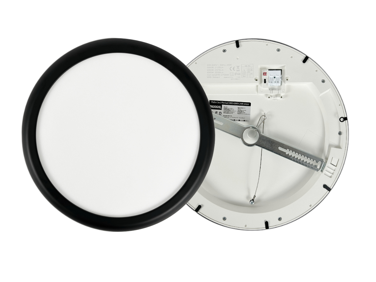 Plafon Pherkad czarny